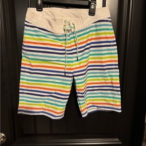 Crewcuts Vibrant Striped Swim Trunks New With Tags!